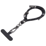 8mm Adjustable Mobile Phone Anti-lost Short Lanyard(Black)