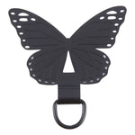 Butterfly Metal Mobile Phone Lanyard Fixing Gasket(Black)