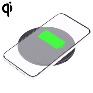 Round Plastic Wireless Charger (Black)