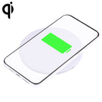 Round Plastic Wireless Charger (White)